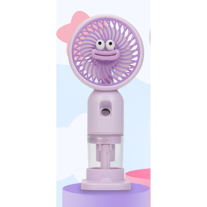 Capybara Spray Fan - Summer Cartoon Humidifier, USB Rechargeable Desktop Handheld Cooler_voghion.com