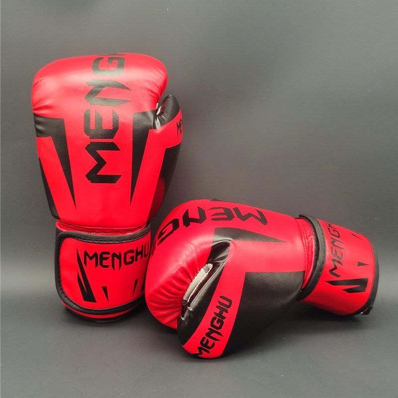 Νέα ενήλικα παιδιά ανδρών και γυναικών Muay Thai, Sanda, γάντι του μποξ, προπόνηση, γυμναστική, μάχες, μισό δάχτυλο_voghion.com