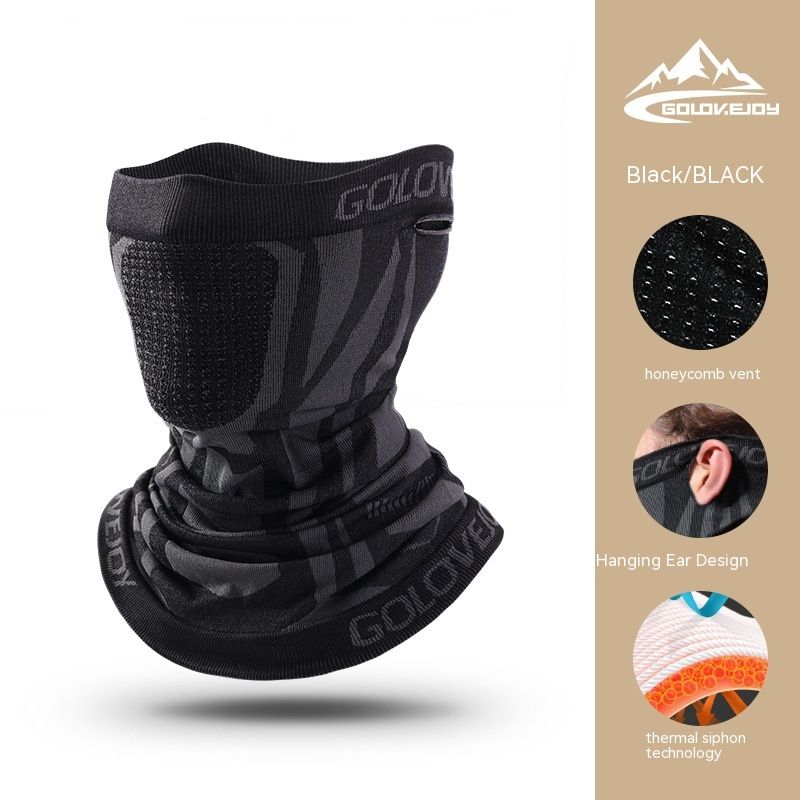 New Cycling Face Mask for Men's Outdoor High Elasticity Sports Cycling Headscarf Bicycle Neck Protection Sweat Wicking, Breathable and Dustproof_voghion.com