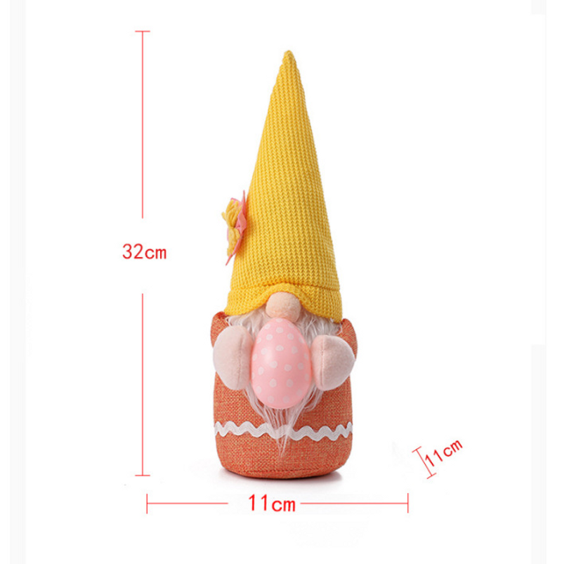 Easter decoration scene layout cartoon rabbit, cute faceless doll, Easter egg doll_voghion.com