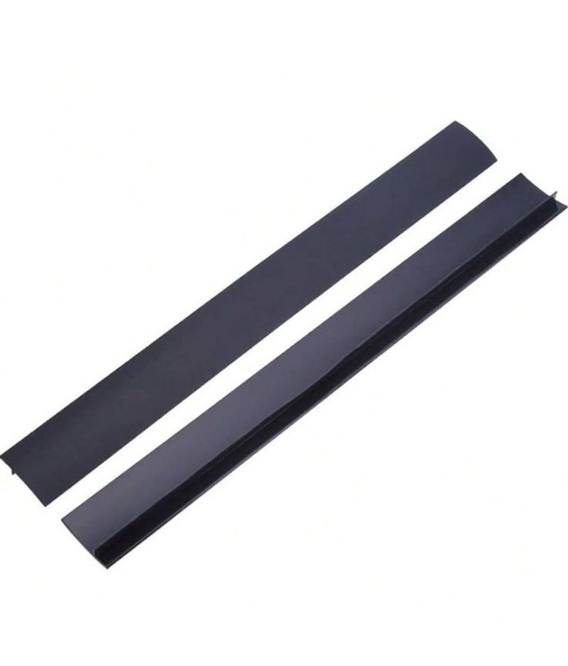 2 Sets Of Extendable Kitchen Stove Covers, With Silicone Padding To Separate The Countertop From The Stove, In Black Color（5pcs）_voghion.com