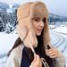 New Winer Suede Lei Feng Women, Thickened Ear Proecion Plush Ha, Windproof Warm For Riding And Skiing, Cold-Proof_voghion.com