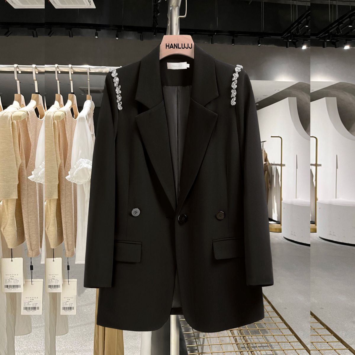 Damkläder pärlkedja, lös kostym_voghion.com