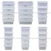 Pack Of 5 X Clear Plastic Storage Box Boxes With Lids Removals House Home Garage_voghion.com