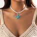 Vendite calde IngeSight.Z Boho Resina Stella Marina Bianca Ciondolo per Donne Ciondolo Coreano Veet Corda Choker Collana Gioielli per Feste in Spiaggia_voghion.com