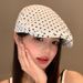 Polka Dot Forward For Women, Spring And Summer, Large Head Circumference, Reversible Beret, Korean Style, Versatile,_voghion.com