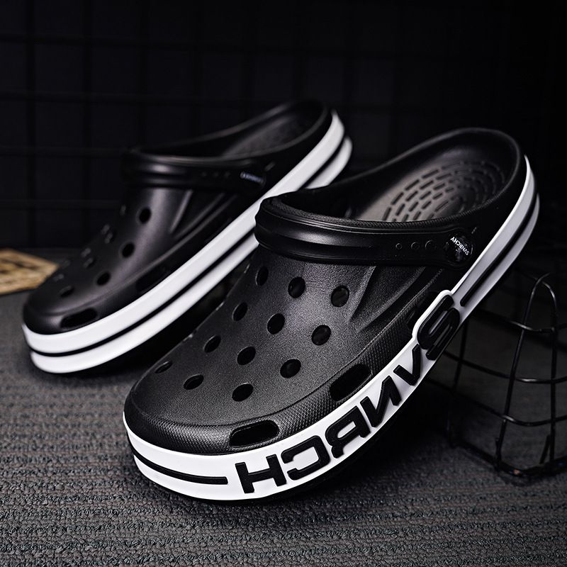 Nuove scarpe estive 2024 da uomo e da donna con fori per l'uso all'aperto, suola spessa antiscivolo, sandali da spiaggia alla moda e versatili_voghion.com