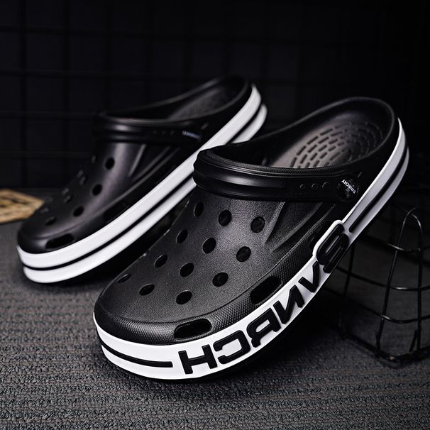 Nuove scarpe estive 2024 da uomo e da donna con fori per l'uso all'aperto, suola spessa antiscivolo, sandali da spiaggia alla moda e versatili_voghion.com