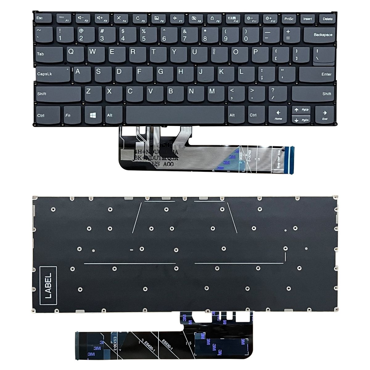 Gjelder for Lenovo Yoga C740-14 C740-14IML Notebook Keyboard med C Shell Host Øvre deksel Touch Pad_voghion.com