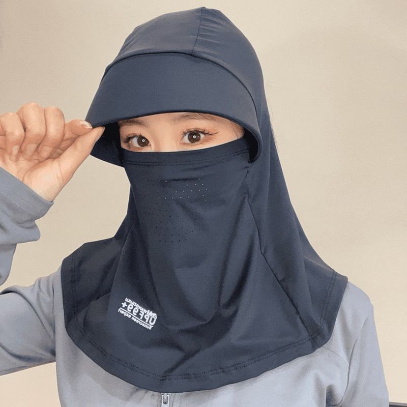 LazyZoom Full Women, Summer Hat, UV Protection Outdoor Cycling Sports Neck Guard Face Mask Sun Hat For Men_voghion.com