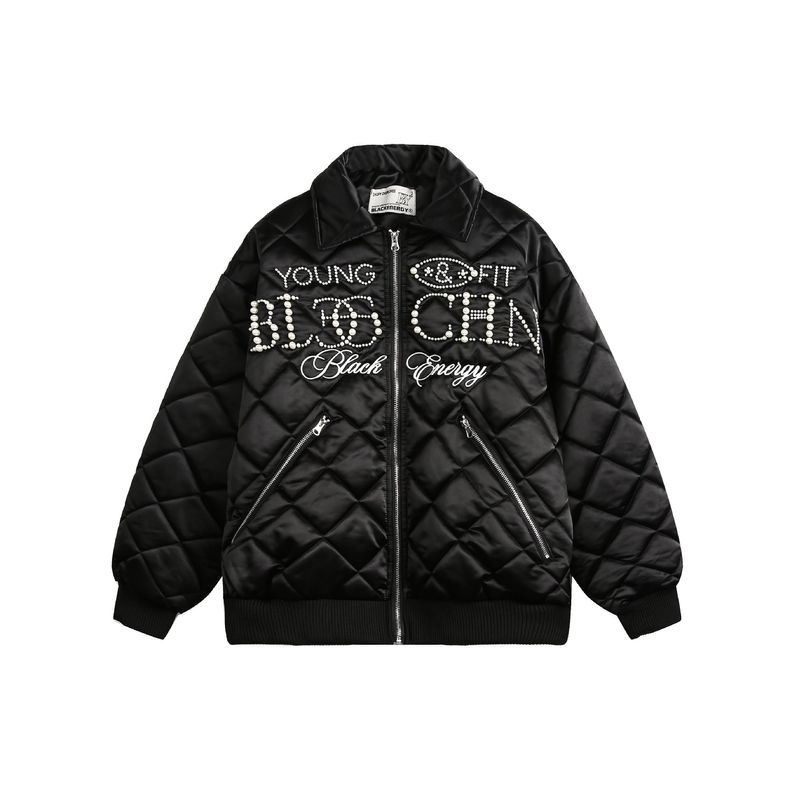Herrenbekleidung Winter Real Shot Street Fashion High Street Loose Vielseitige Baumwolljacke_voghion.com