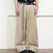 Unisex American Vintage Double-Pleat Trousers - Relaxed Fit Scythe Hem Pants With Clean Aesthetic & Fluid Drape_voghion.com