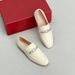 Frühen Frühling Neue Stil Loafer Runde Kappe Schaffell Flache Mund Modische Diamant Schnalle Einzelnen Schuh_voghion.com