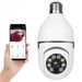 360 Panoramic Minion Light Bulb Machine E27 Lamp Head HD Wireless WiFi Camera_voghion.com
