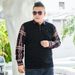 Männer kleidung Frühling und herbst plus casual zwei-stück hemd kragen pullover lose große größe lange-ärmeln T-shirt fett_voghion.com