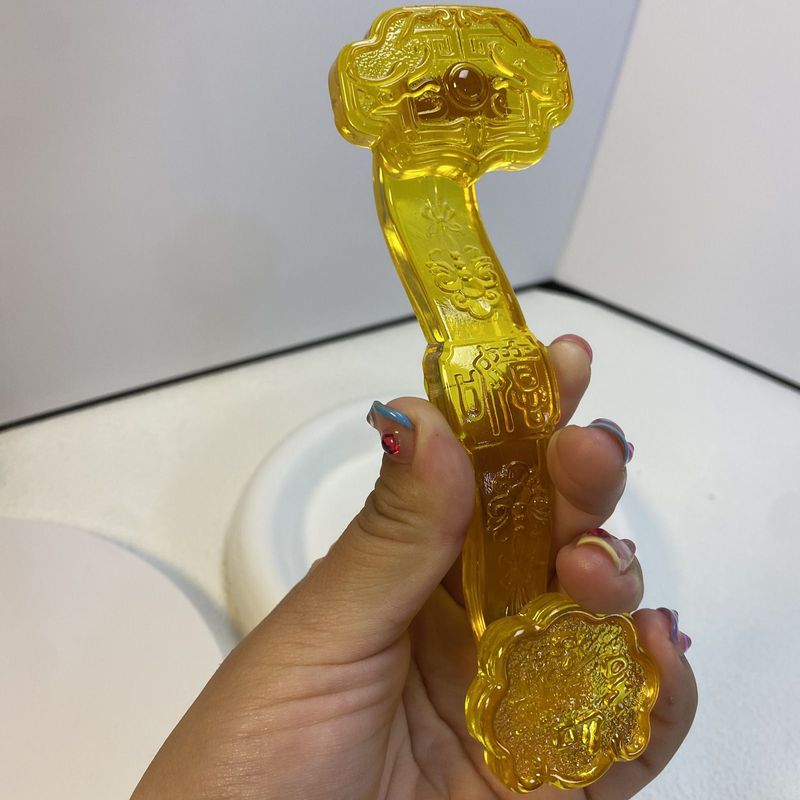 Colorful Liuli Opening Gift Crystal Auspicious Ruyi Wealth Attraction Home Living Room Creative Decoration_voghion.com