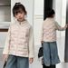 Kids' Sherpa-Lined Puffer Jacket - Winter & Spring Warm Zip-Up Coat With Stand Collar, Lightweight Quilted Outerwear For Boys & Girls (100-170cm)_voghion.com