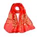 High-end Beauty Veil Gold Stamping Peacock Pattern Candy Color Elegant Women's Silk Scarf Gift Customization_voghion.com
