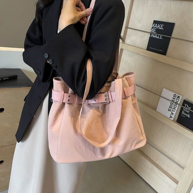 24 Nuove borse da donna alla moda, semplici ed eleganti, con tracolla singola, di grande capacità, in stile coreano_voghion.com
