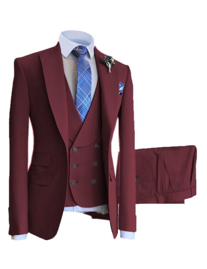 Dreiteiliger Hochzeitsanzug für Herren_voghion.com