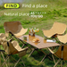 Outdoor Folding Egg Roll Table And Chairs Multi-Functional Household Full Set Durable New Lazy Portable Camping Picnic_voghion.com