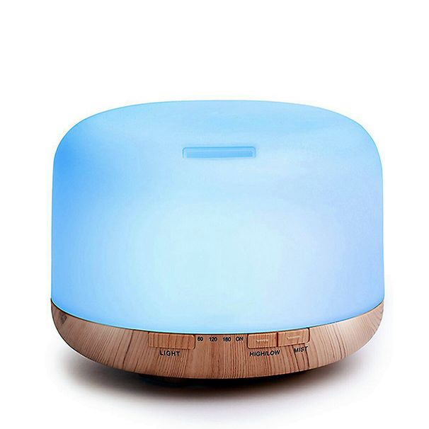 Diffusore di aromi a ultrasuoni TOYOSIN con spruzzo automatico, umidificatore da 500 ml per casa, camera da letto, ufficio - Silenzioso, timer e protezione anti-asciugatura_voghion.com