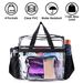 Clear Crossbody Bag Stadium Approved Clear Transparent Shoulder Bag See Through Zip Pouch Tote Bag Handbag With 11LBS Load_voghion.com