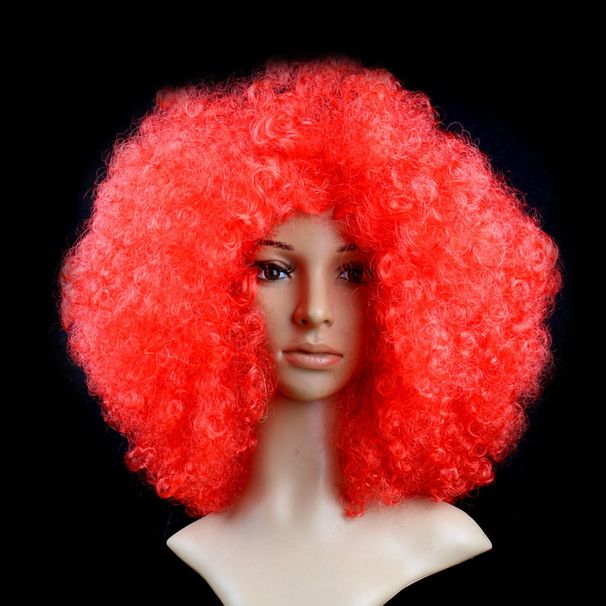 Cross-border e-commerce 200g large color explosion head wig funny fans head cover clown performance headdress props_voghion.com