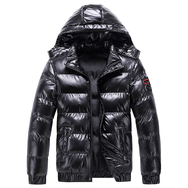 Roupas masculinas jaqueta acolchoada de algodão jaqueta masculina de inverno jaqueta curta de algodão para jovens roupas de inverno espessadas jaqueta acolchoada de algodão brilhante para se manter aquecido_voghion.com