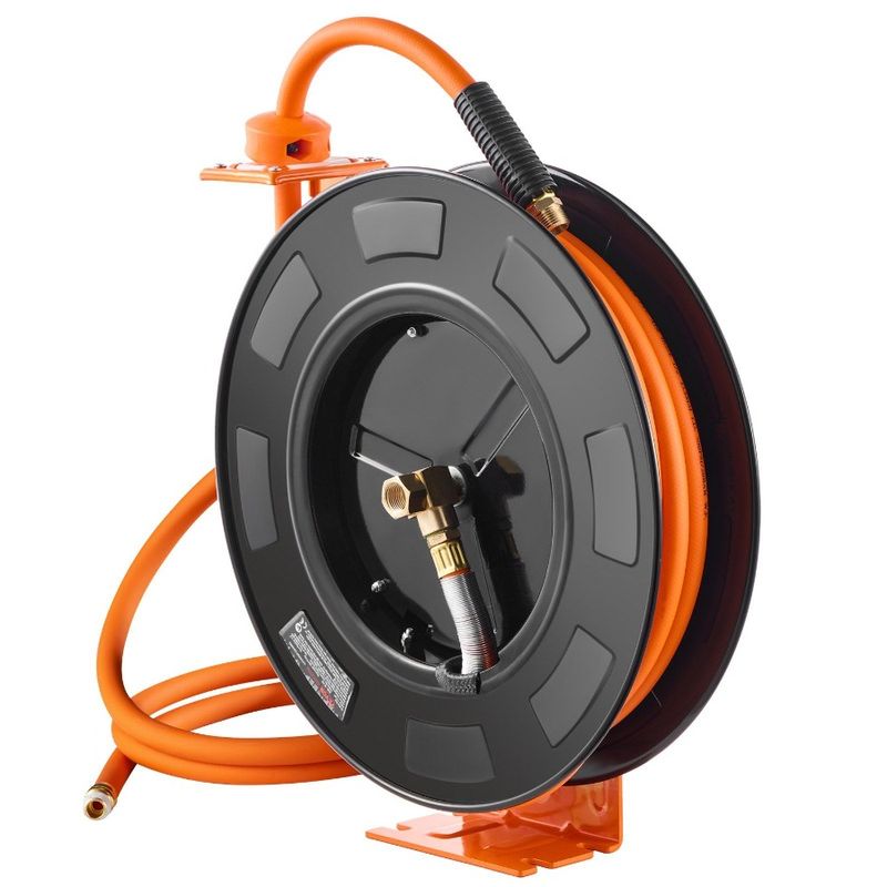 X 1 IN FT PSI 300 Retractable Max Reel Hybrid Air Hose Reel Hose 2 Air 50_voghion.com