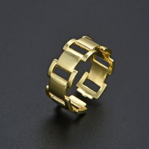 Spot Nový jednoduchý barevný řetízek s nastavitelným otevíráním a zapínáním na prsten, unisex ruční šperky, čistý červený, ve stylu..._voghion.com