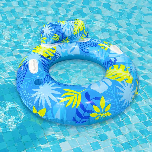 Ryggstöd för utomhusbruk med handtag, dubbelfärgad armhålsring för vuxna, PVC-förtjockad anti-rullning, simring för utomhusbruk_voghion.com