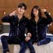 New Autumn And Winter Couple Pajamas Long Sleeved Solid Color Lapel Gold Velvet Korean Version Simple And Fashionable Plus Size Home Suit Set1_voghion.com
