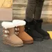 Fleece Lined Thickened Snow Boots With Slip On Design New Winter 2025 Model Thick Sole Furry Opening Bow - Knot Warm And_voghion.com