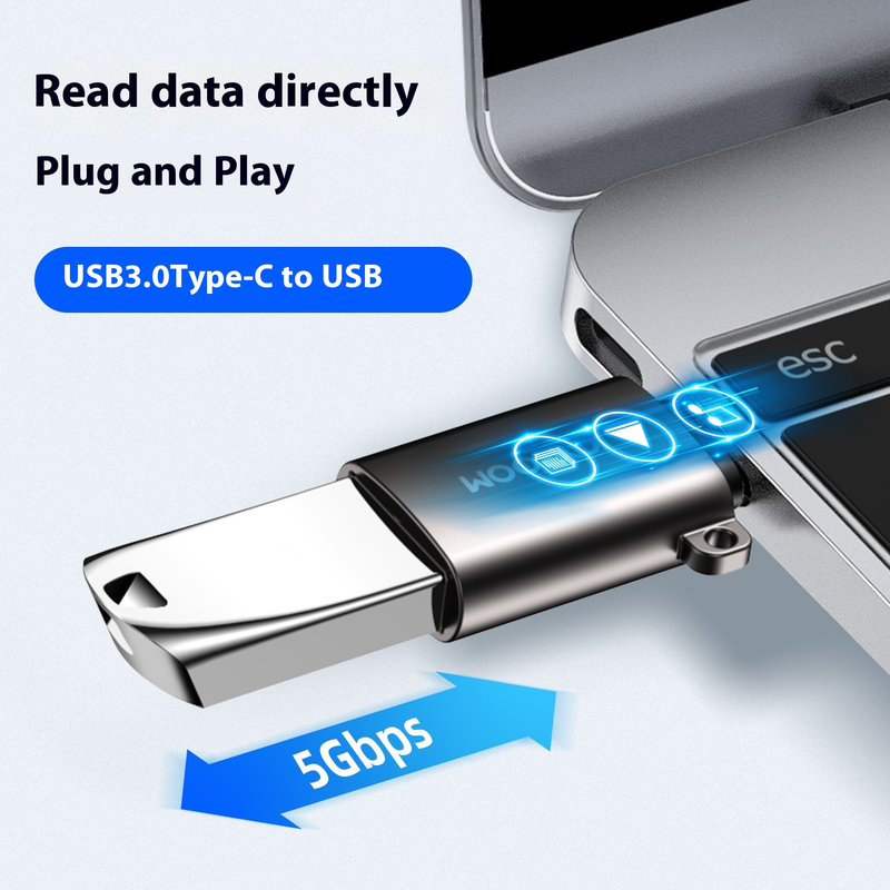 Notebook Adapter Type-c To USB, Transfer Data, Mobile Phone Charging Supports OTG_voghion.com