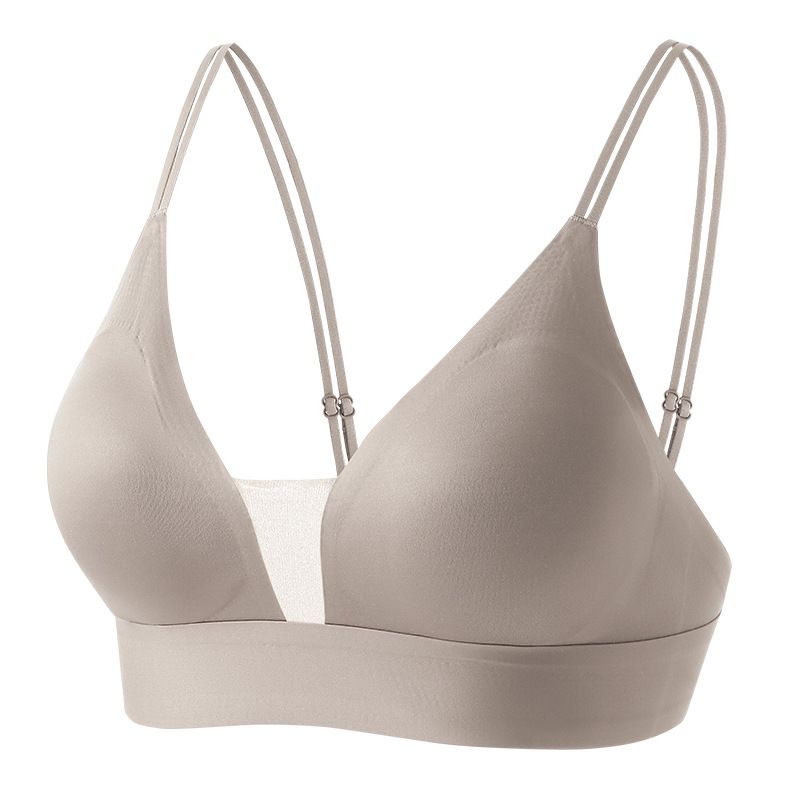 Sujetador de verano con tirantes finos y sin costuras con espalda de malla, copa fija ultrafina, soporte suave líquido, antiflacidez_voghion.com