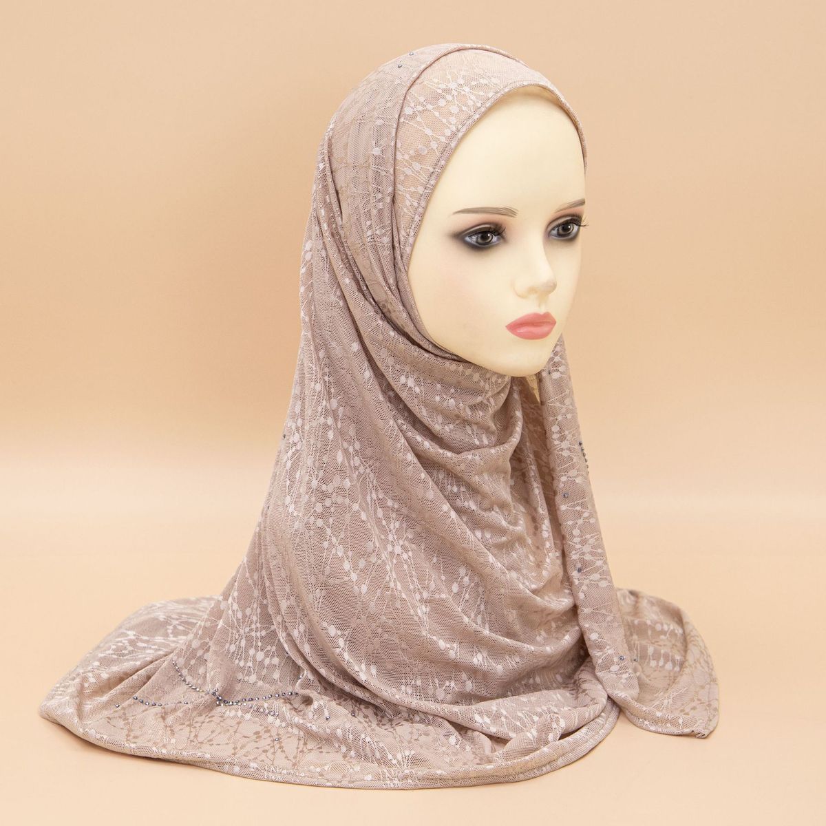 Frauen Hijab neue damen kopftuch heißer diamant langen schal grid muster diamant damen kopftuch schal_voghion.com