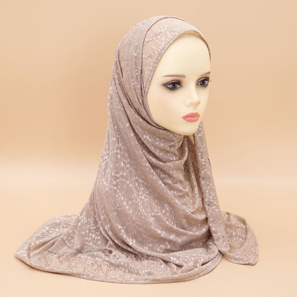 Frauen Hijab neue damen kopftuch heißer diamant langen schal grid muster diamant damen kopftuch schal_voghion.com