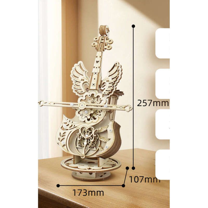 Within Week, More Than 2300 People Will Work Together To Create Secret Cello Music Box, And DIY Wooden Assembly Model._voghion.com