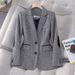 Women's Clothing Sequined spring and autumn jacket for women houndstooth, ladies' small suit top, women's trendy_voghion.com