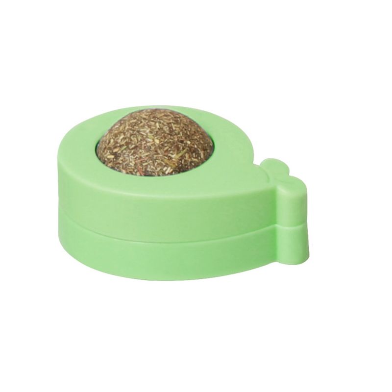 Guangying Cat Chew Toy 360 Degree Rotating Teeth Cleaning Pet Treat Catnip Ball Edible Cat Lick Treats Toy Pet Toy_voghion.com