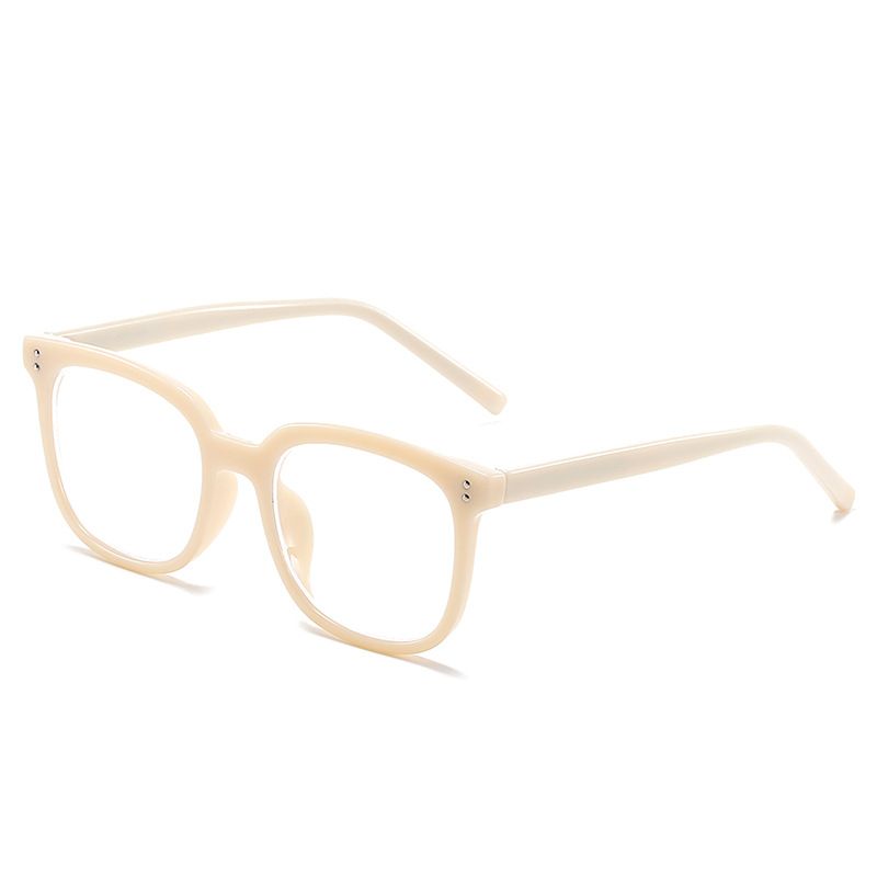 2023 Anti Blue Heart Insert Foot Women Korean Version Personalized Large Box Naked Street Photo Flat Light Glasses For_voghion.com