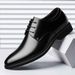 Chaussures de fête de mariage à enfiler en daim Oxford pour hommes_voghion.com