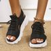 42 Große Sportarten für den Sommer im neuen Stil für Damen, dicker Flyknit, weich, lässig, flacher Boden, hohle Strandsandalen_voghion.com