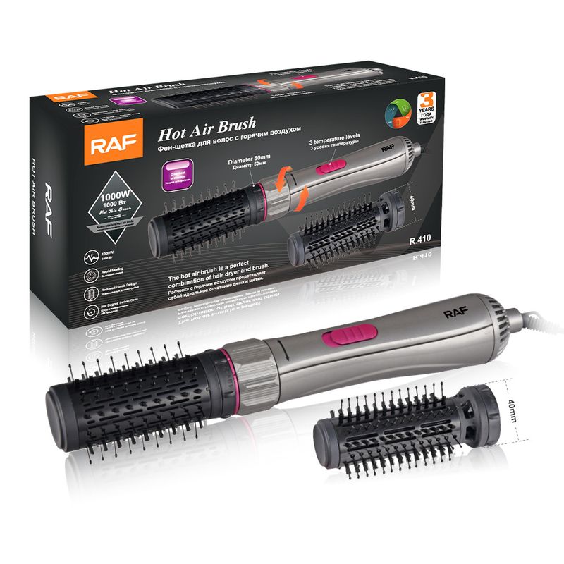 Pettine per capelli lisci a doppio uso con rullo ad aria calda, versione aggiornata, standard europeo 2 in 1, con funzione di soffiaggio a secco e a umido_voghion.com