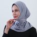 Muslim Fashion Simple Solid Color Scarf Front Single Layer Cross Tie Head Wrap Integrated Veil Sandproof Hat_voghion.com