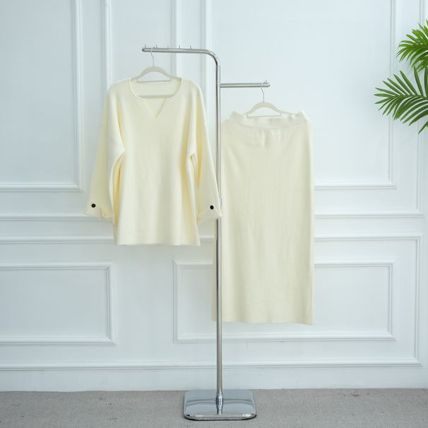 Damenbekleidung Loriya Türkisch inspiriertes gestricktes zweiteiliges Set – Dicker Komfort für Herbst und Winter_voghion.com