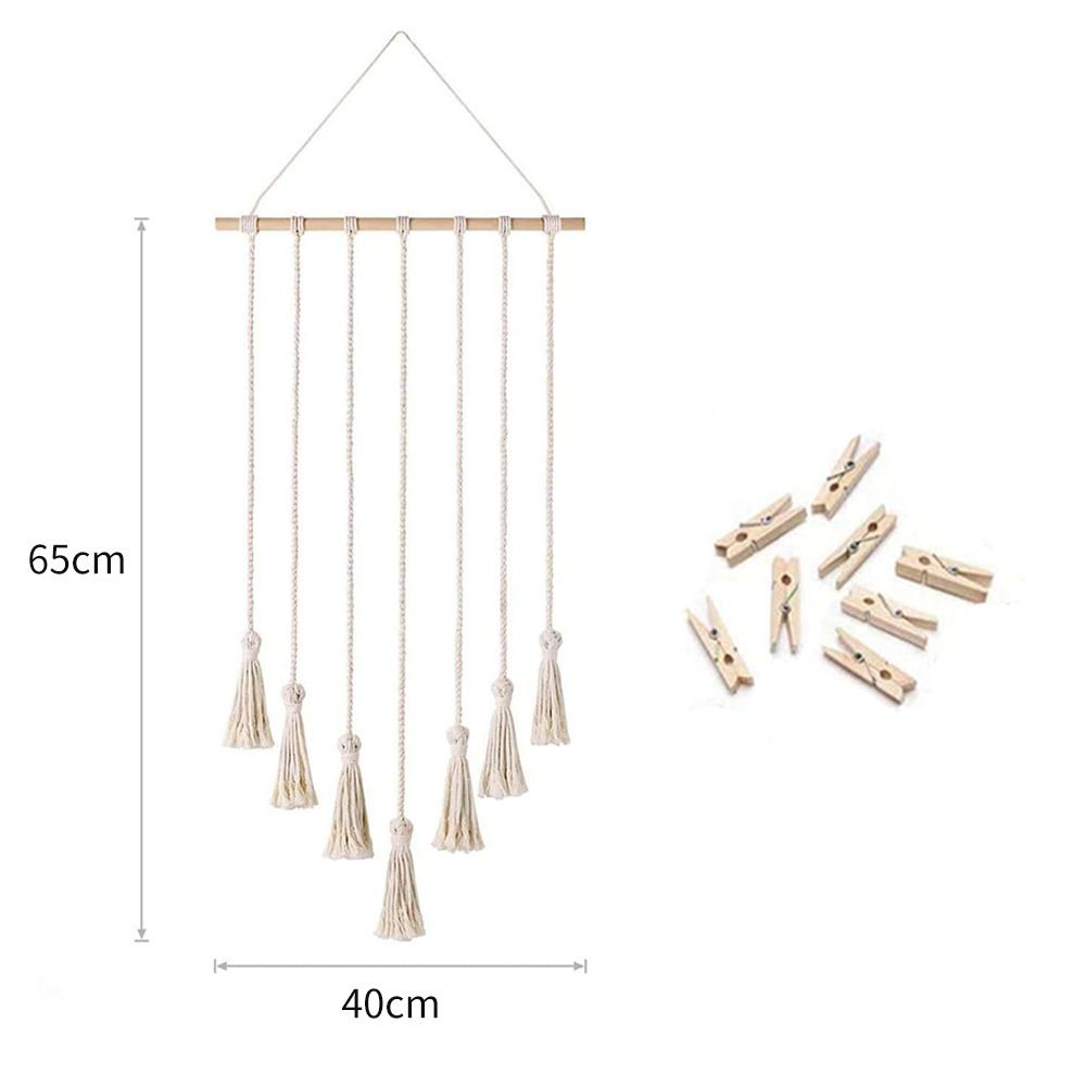 Nordic Instagram Photo Folder, Handmade Weaving Decoration Storage Tapestry, Home Hanging Photo Rack, Wall Hanging_voghion.com