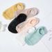 Boot für Frauen, Sommer, dünnes Netz, atmungsaktiv, einfarbig, alle passenden weiblichen, rutschfesten, unsichtbaren, flachen Crew-Socken_voghion.com