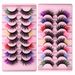 Lash extension set 8 Pairs of Colored false eyelashes 8D Curling natural Eyelashes Stage makeup Show false eyelashes_voghion.com